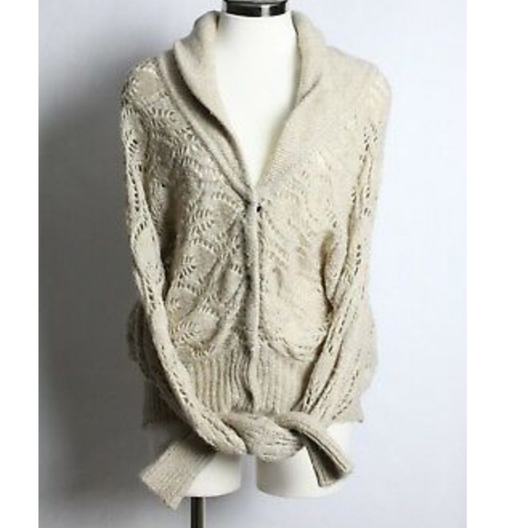 Free people wool cable knit sweater cardigan - Picture 1 of 8